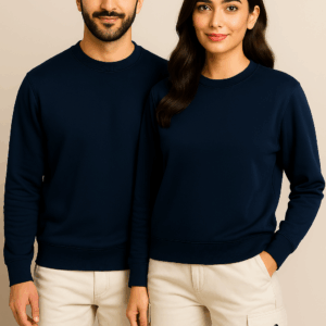 Urban Essential Sweatshirt – Navy Blue (280 GSM Premium Cotton) | The RH Closet