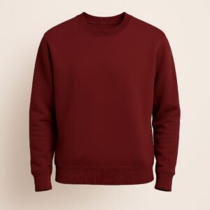 Urban Essential Sweatshirt – Maroon (280 GSM Premium Cotton) | The RH Closet